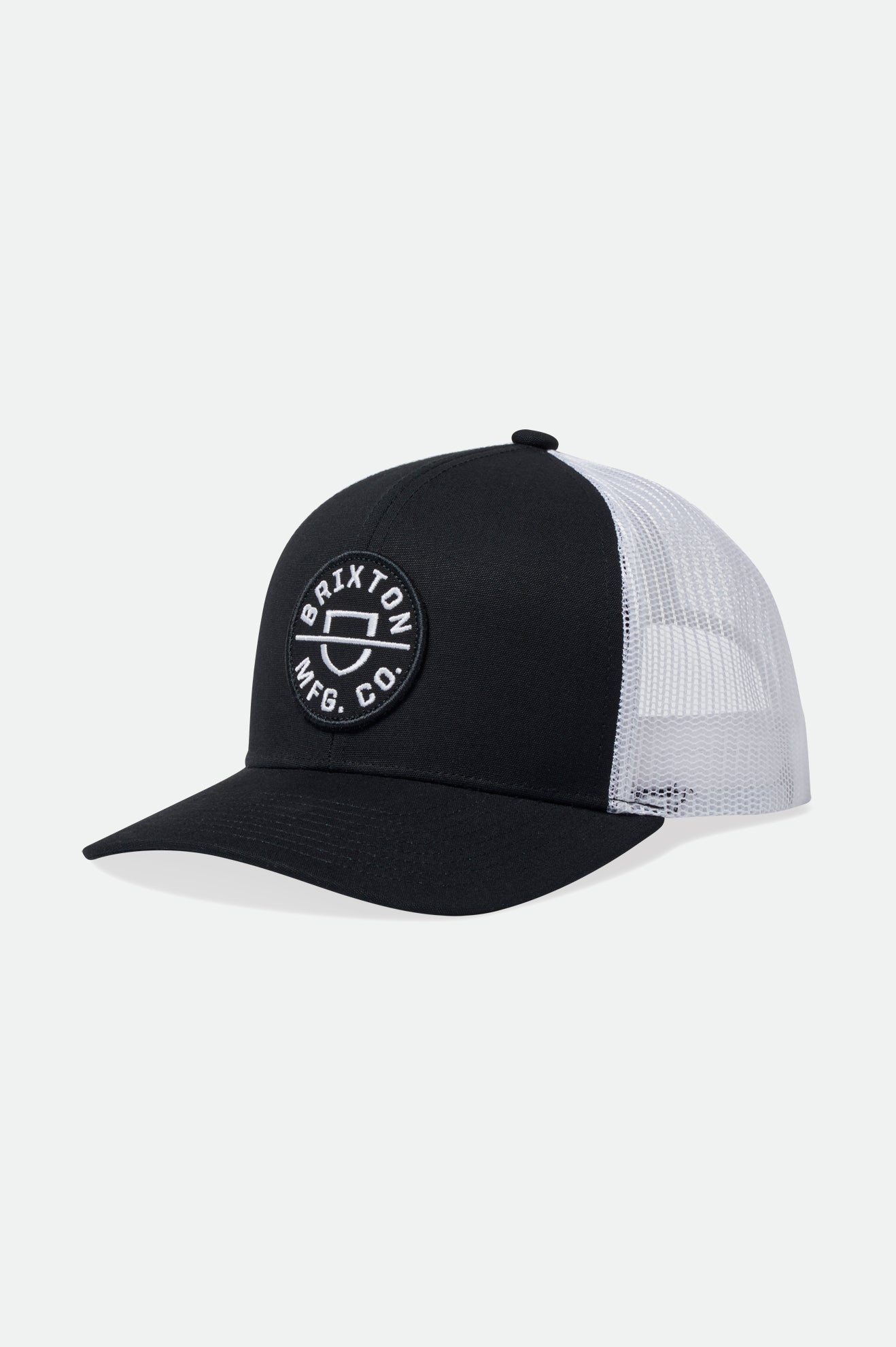 Boné Brixton Crest NetPlus MP Trucker Hat Masculino Pretas | KMBVY-1806