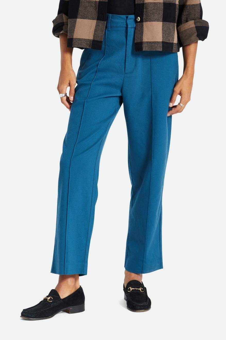 Calças Brixton Retro Trouser Feminino Turquesa | MZBUJ-8749