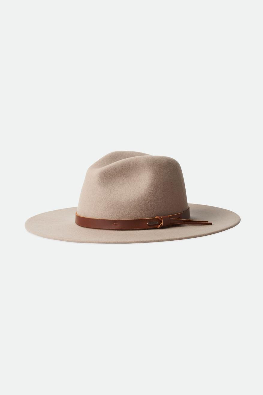 Chapeus Brixton Field Proper Masculino Branco | OSJZU-9378