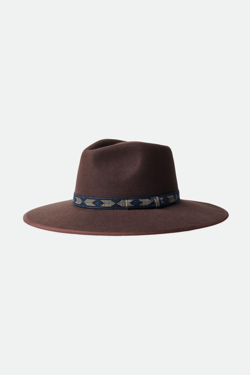 Chapeus Brixton Jo Rancher Hat Feminino Marrom Escuro | EDGLQ-5908