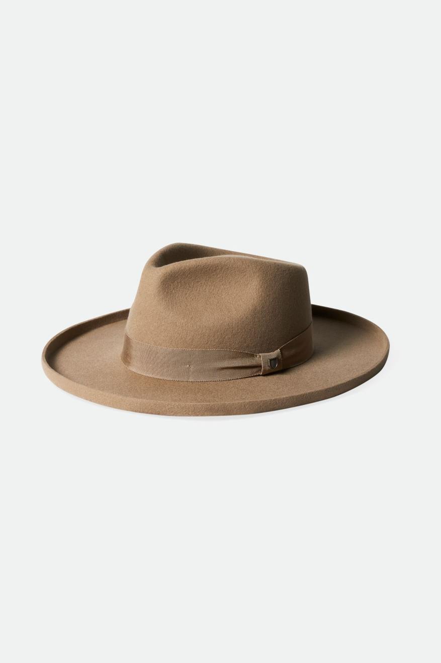 Fedora Brixton Victoria Felt Fedora Feminino Marrom | OFZVW-4831