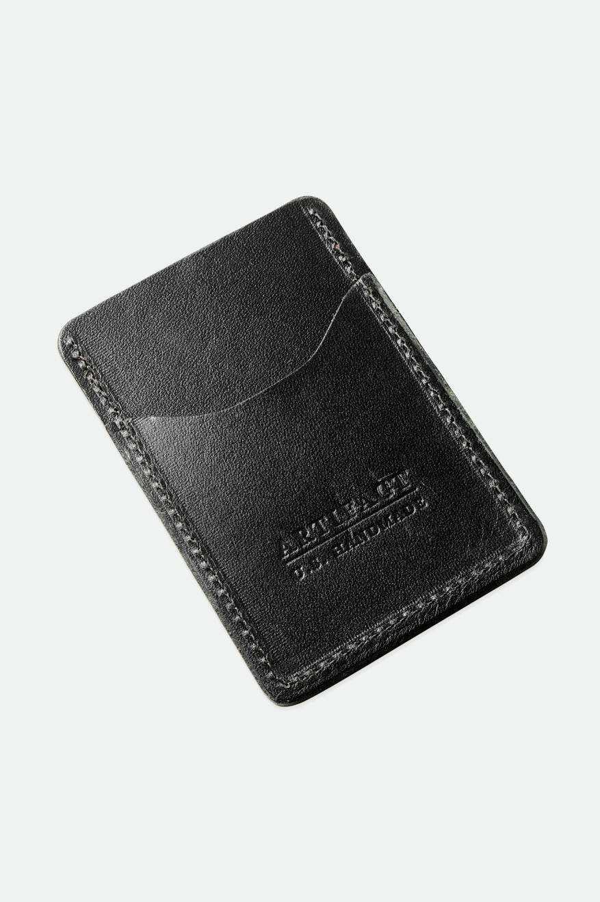 Acessorios Brixton Artifact Couro Card Holder Wallet Pretas | XDCFE-8745