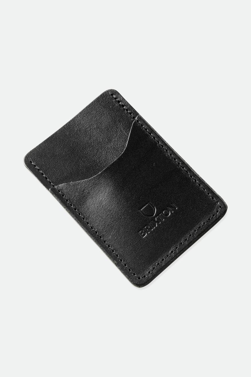 Acessorios Brixton Artifact Couro Card Holder Wallet Pretas | XDCFE-8745