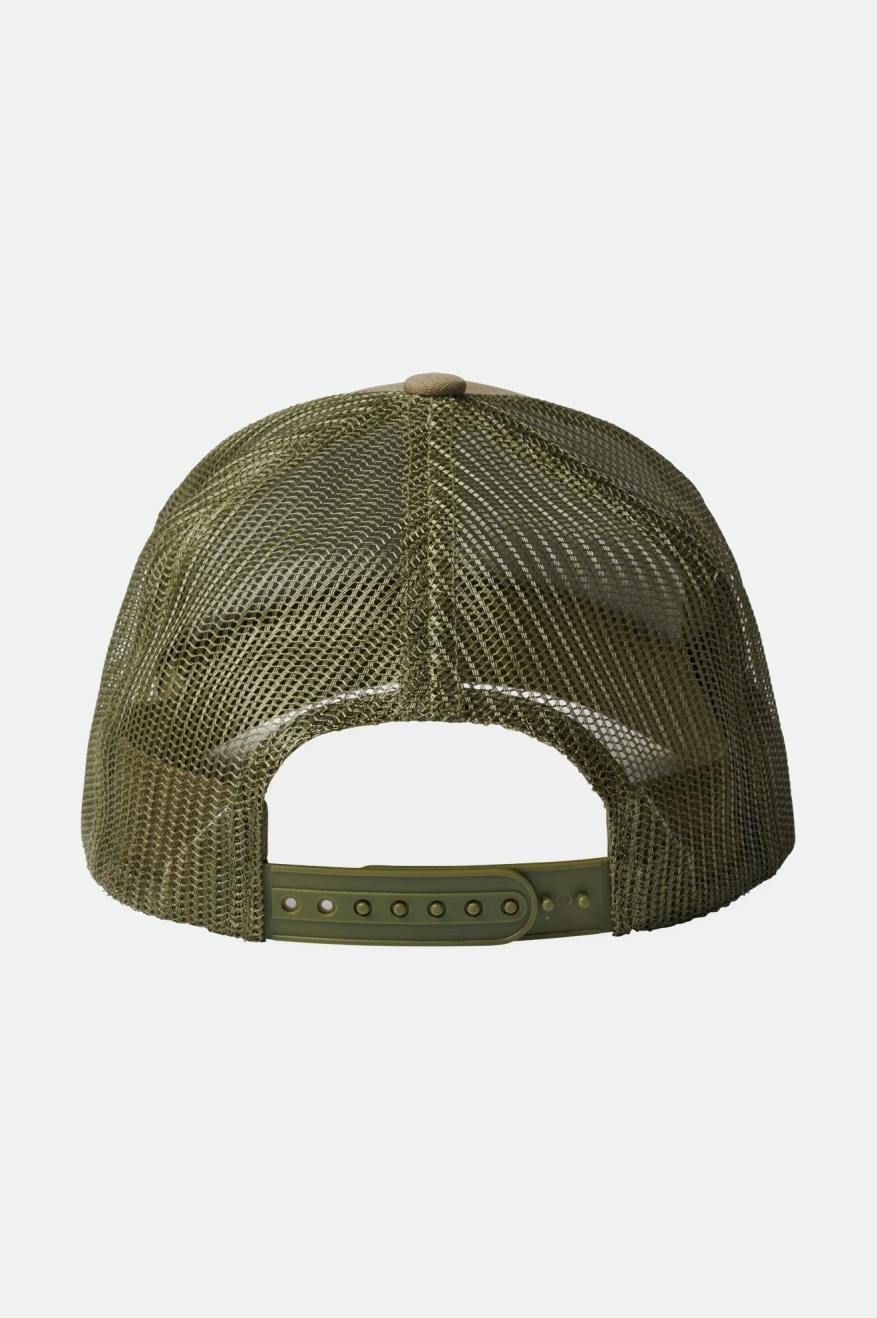 Boné Brixton Alpha Block NetPlus C MP Mesh Cap Masculino Verde Oliva | NYGSX-9820