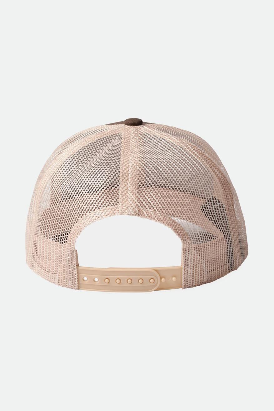 Boné Brixton Crest NetPlus MP Mesh Cap Masculino Marrom | DJGIA-9715