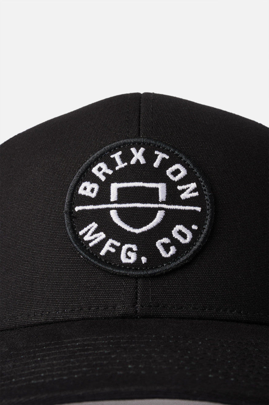 Boné Brixton Crest NetPlus MP Trucker Hat Masculino Pretas | KMBVY-1806