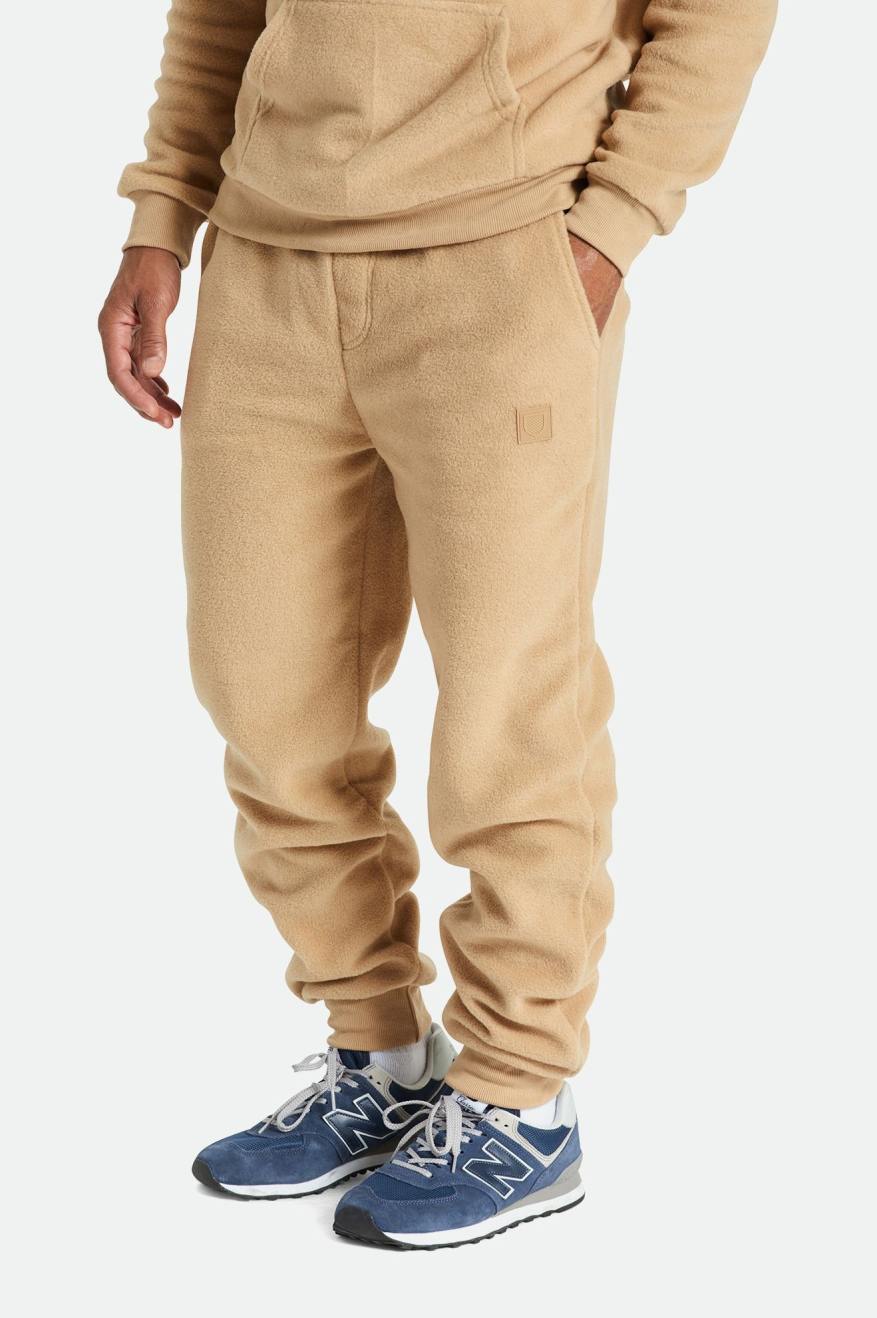 Calças Brixton Blanket Fleece Jogger Masculino Bege | FKOWV-7368