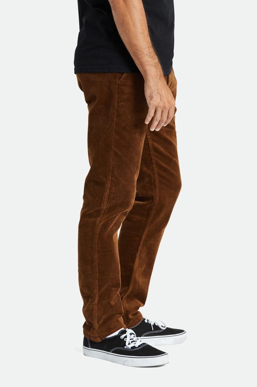 Calças Brixton Choice Chino Regular Masculino Marrom | DQNSI-0285