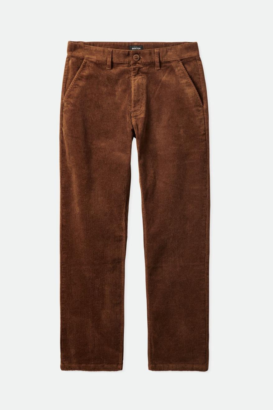 Calças Brixton Choice Chino Regular Masculino Marrom | DQNSI-0285