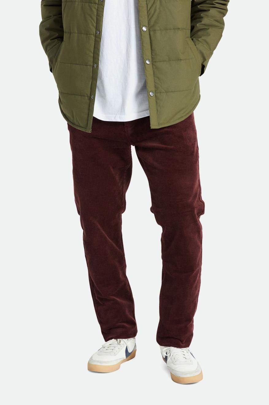 Calças Brixton Choice Chino Regular Masculino Vermelhas | EKVYI-2065