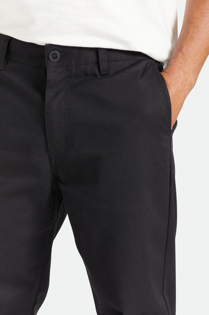 Calças Brixton Choice Chino Relaxed Masculino Pretas | YXMDK-8163