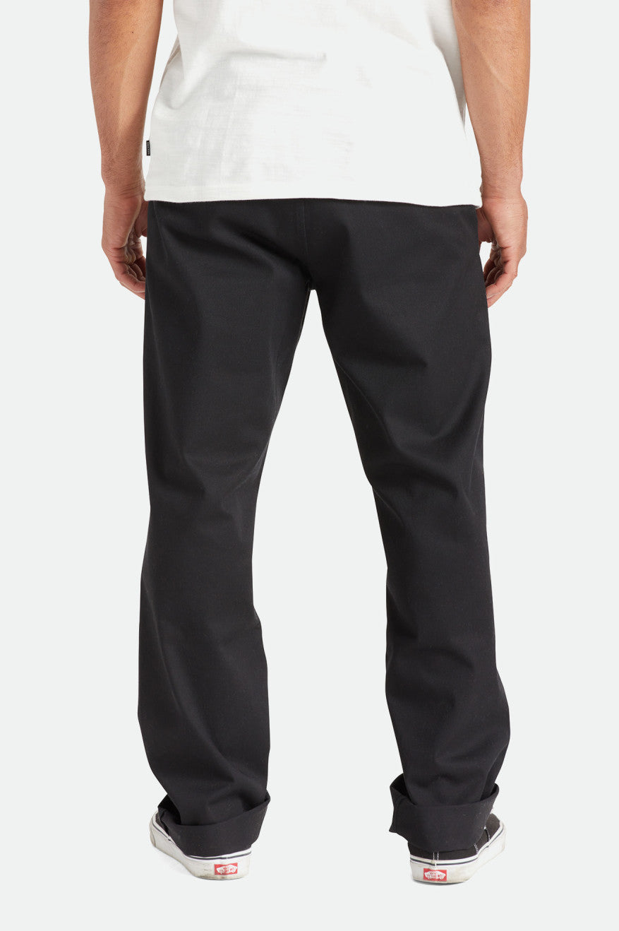 Calças Brixton Choice Chino Relaxed Masculino Pretas | YXMDK-8163