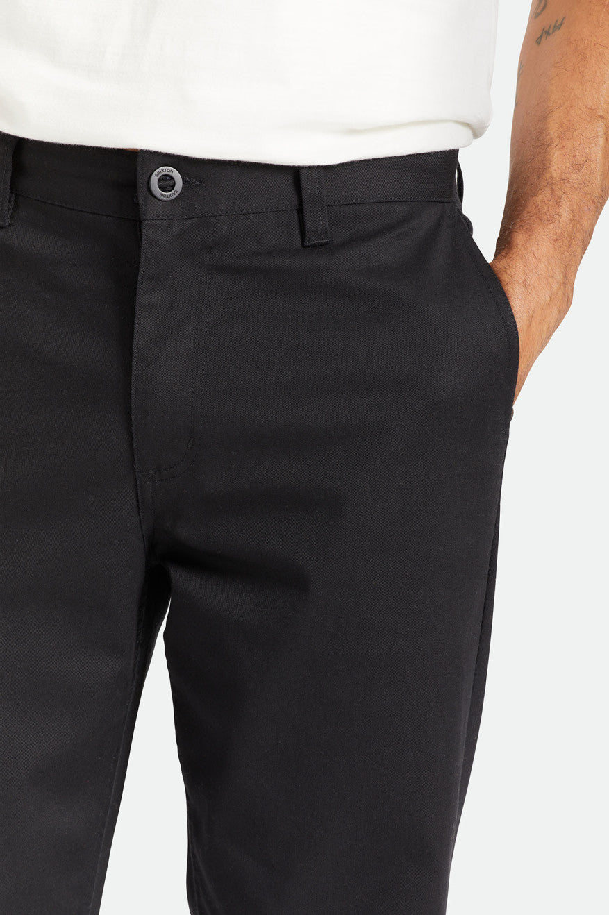 Calças Brixton Choice Chino Relaxed Masculino Pretas | YXMDK-8163