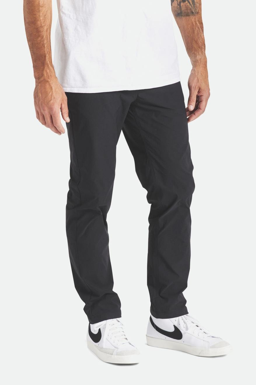 Calças Brixton Knox Utility Slim Masculino Pretas | BYUEM-0628