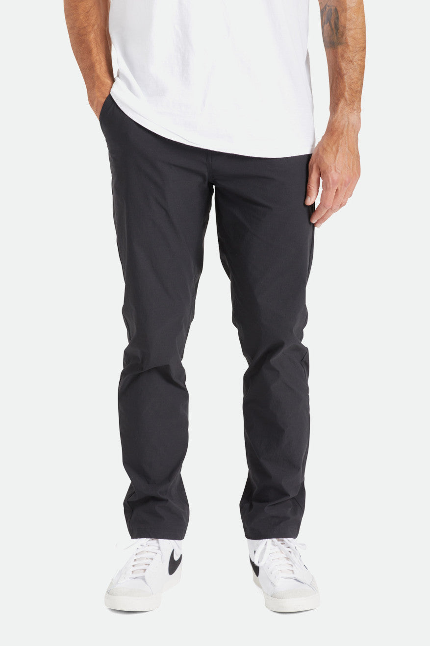 Calças Brixton Knox Utility Slim Masculino Pretas | BYUEM-0628