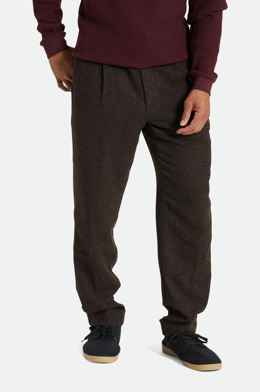 Calças Brixton Regent Reserve Trouser Masculino Marrom | ABGIY-8730