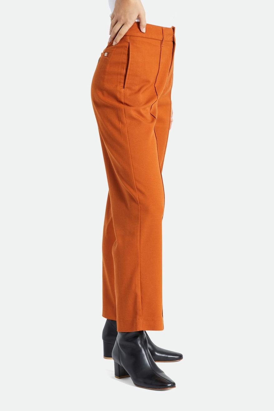 Calças Brixton Retro Trouser Feminino Laranja | ADFKC-5812