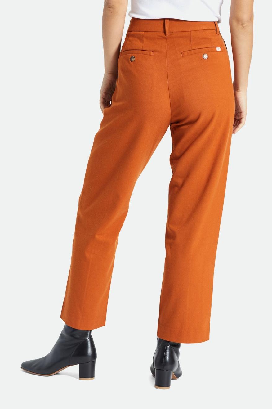 Calças Brixton Retro Trouser Feminino Laranja | ADFKC-5812