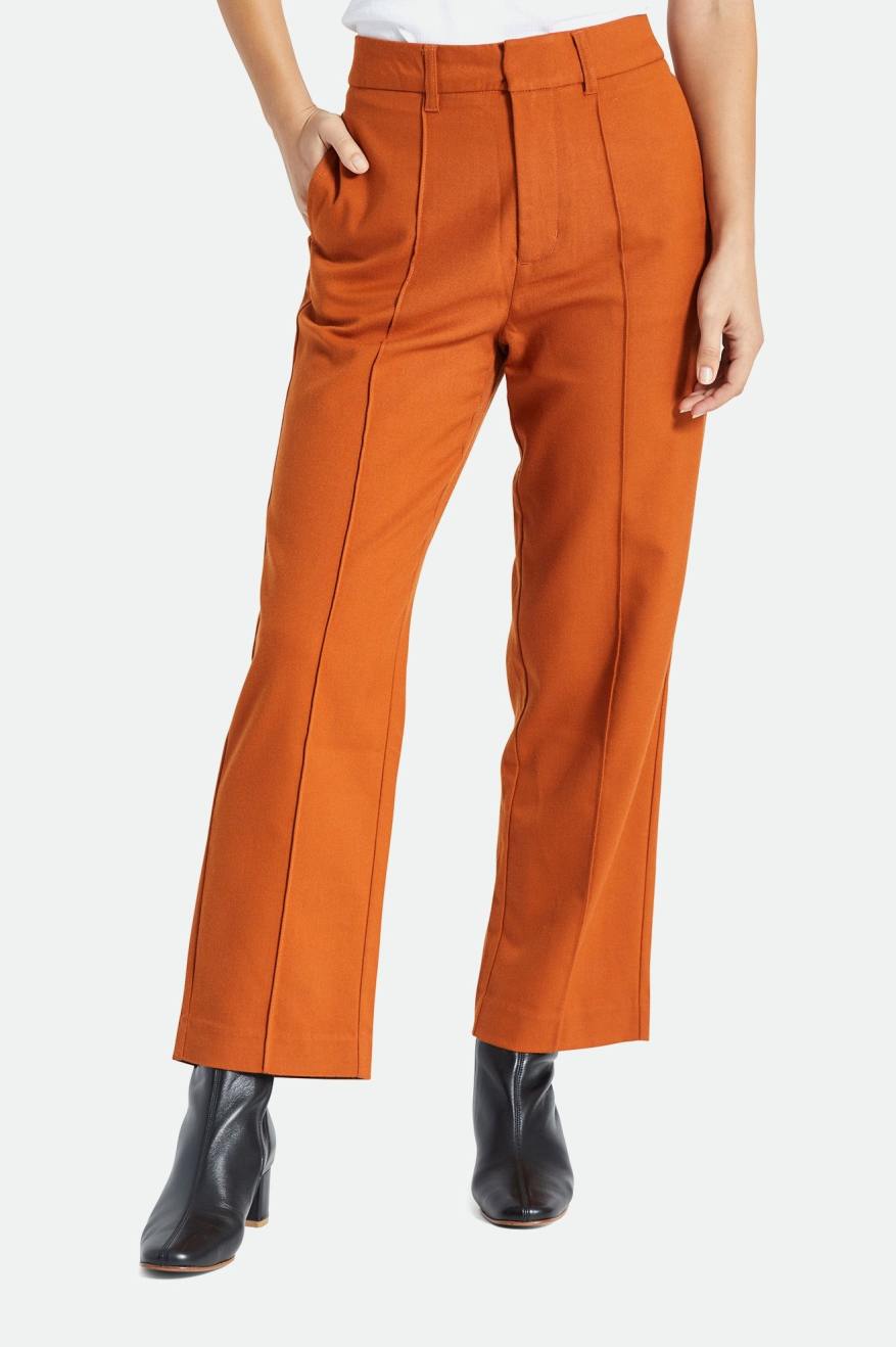 Calças Brixton Retro Trouser Feminino Laranja | ADFKC-5812