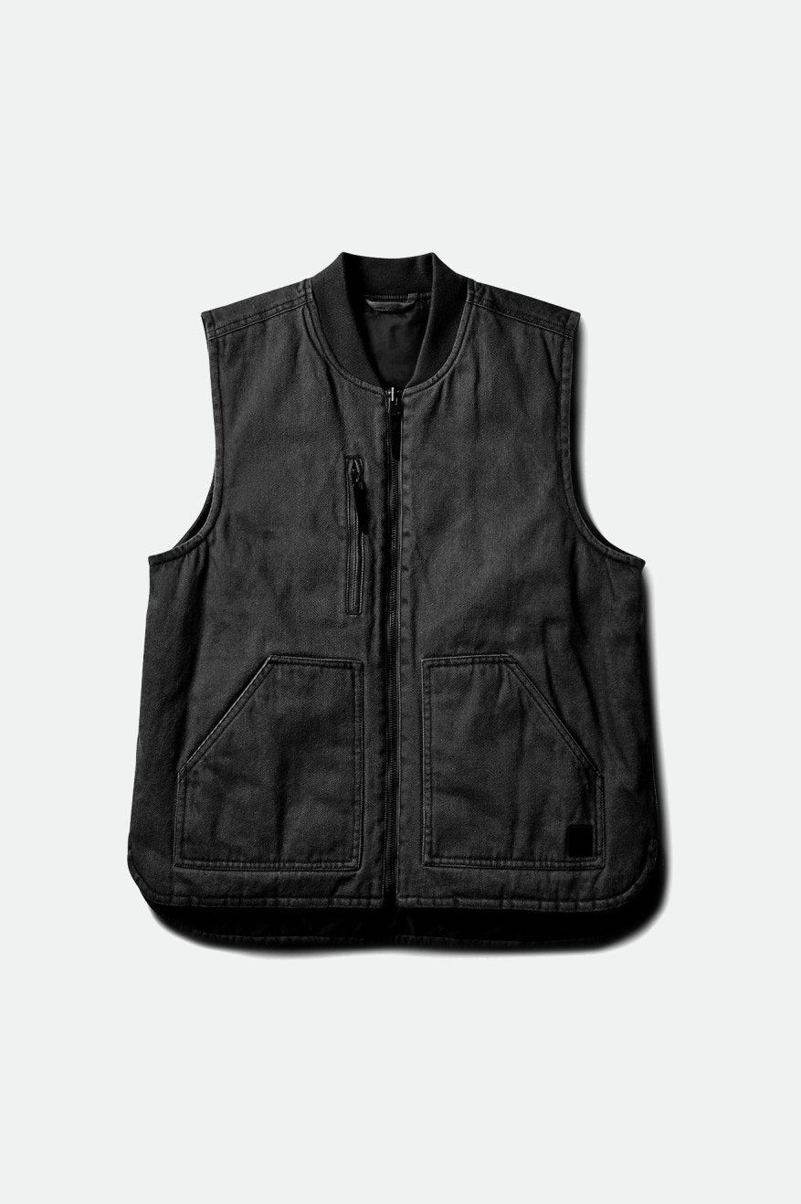 Casaco Brixton Abraham Reversible Vest Masculino Pretas | GPXRQ-5917