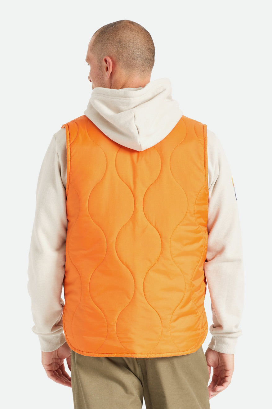 Casaco Brixton Abraham Reversible Vest Masculino Laranja | KGMIW-3824