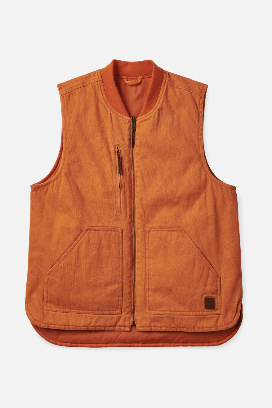 Casaco Brixton Abraham Reversible Vest Masculino Laranja | KGMIW-3824