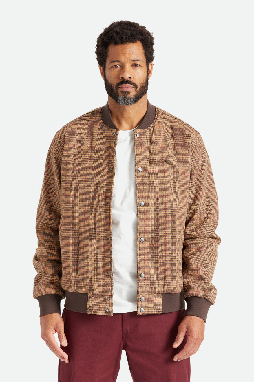 Casaco Brixton Dillinger Bomber Masculino Marrom | EOCXD-6043