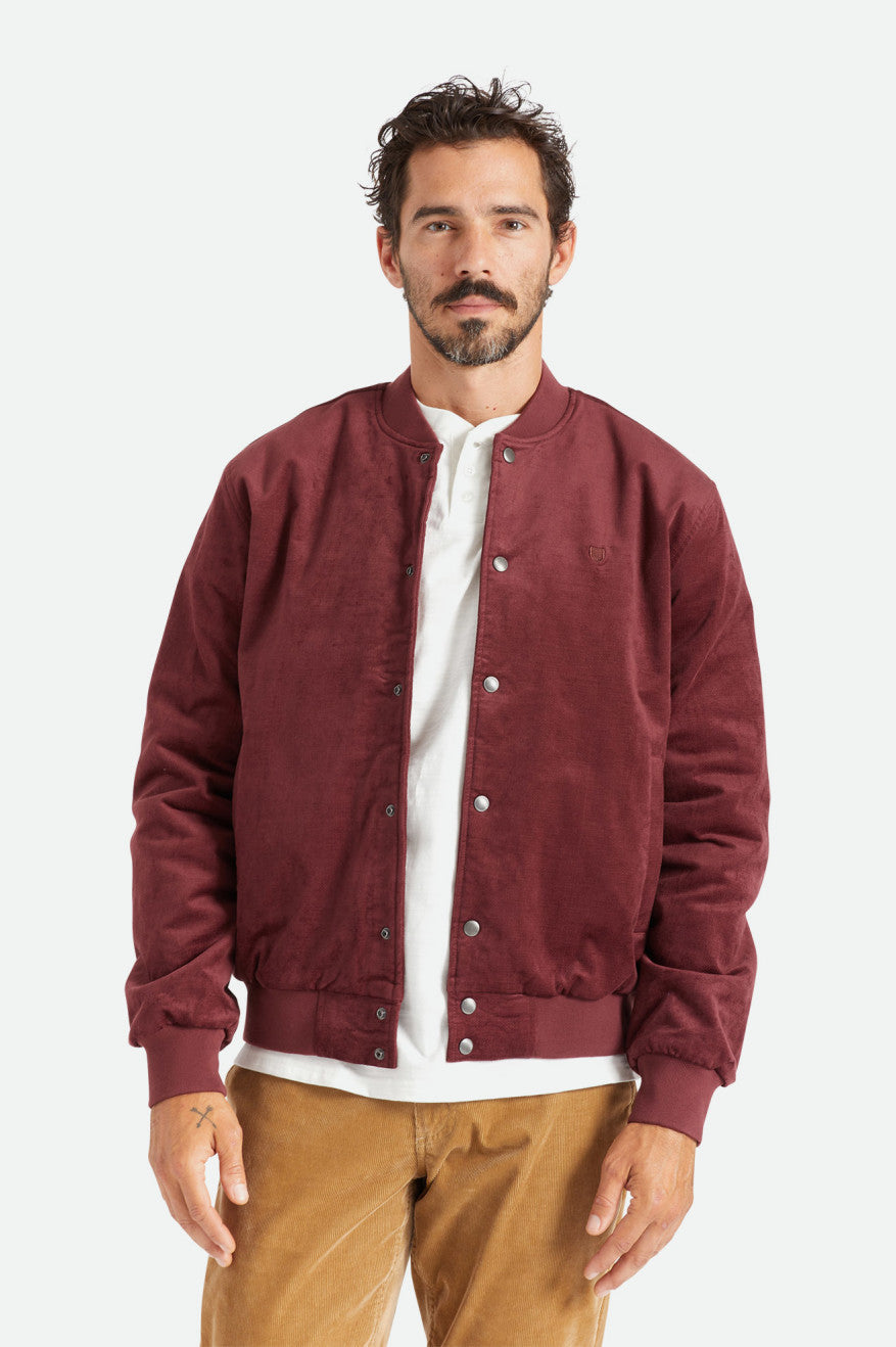 Casaco Brixton Dillinger Bomber Masculino Vermelhas | VGFSY-2986