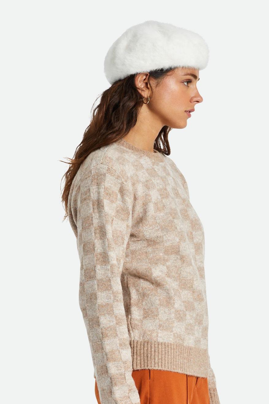 Chapeus Brixton Audrey II Beret Feminino Branco | GFBRV-2380