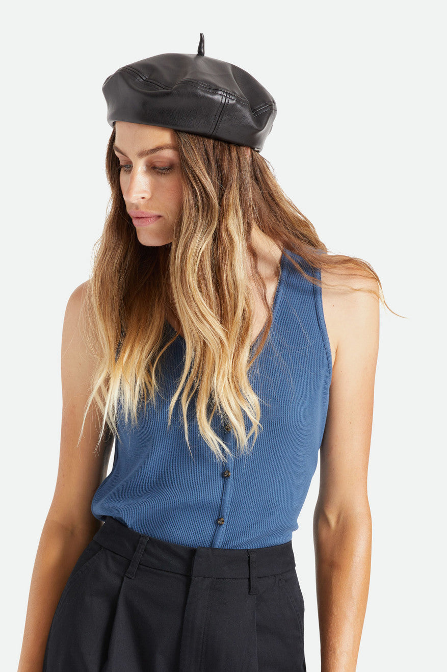 Chapeus Brixton Audrey II Beret Feminino Pretas | LYWZQ-0753