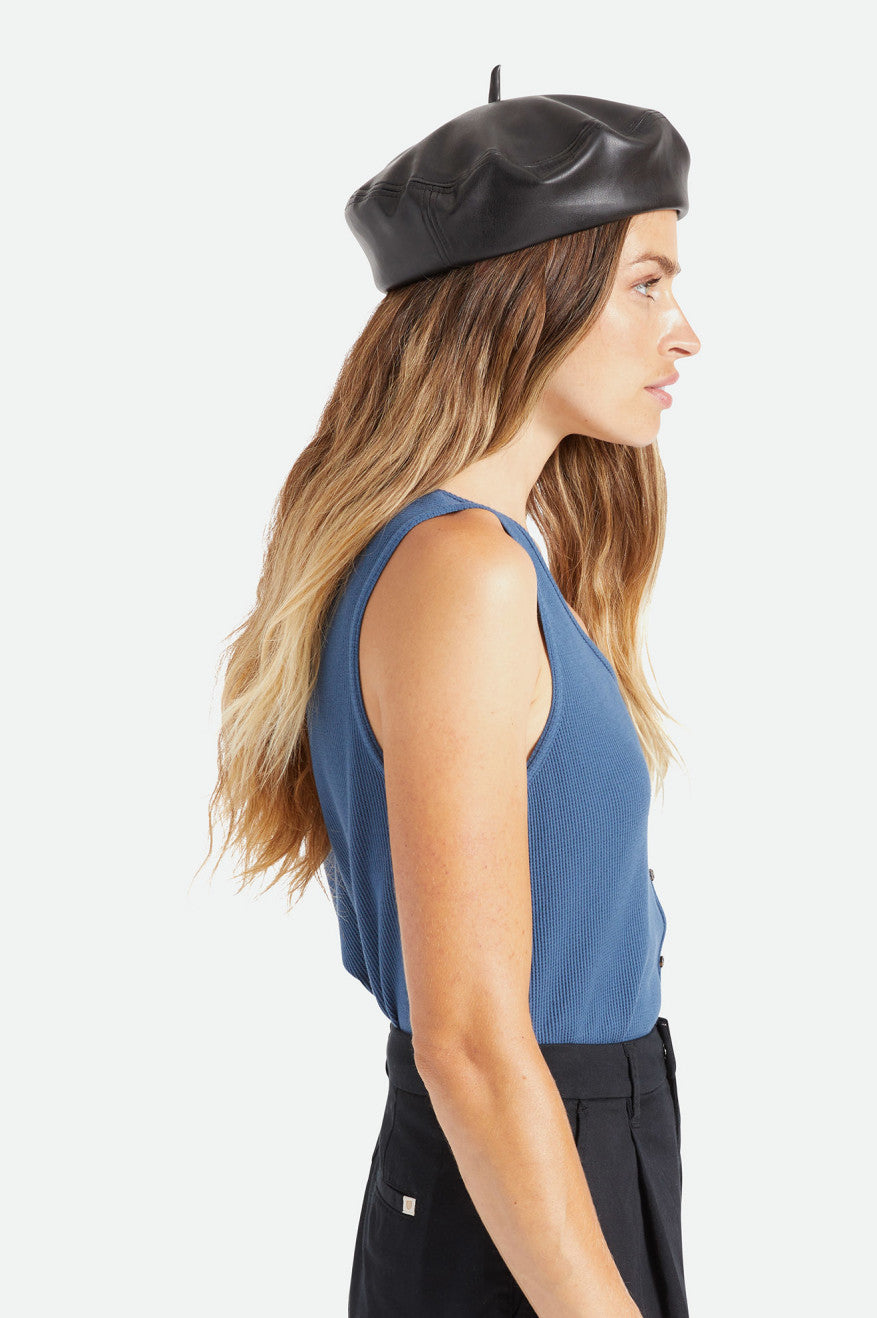 Chapeus Brixton Audrey II Beret Feminino Pretas | LYWZQ-0753