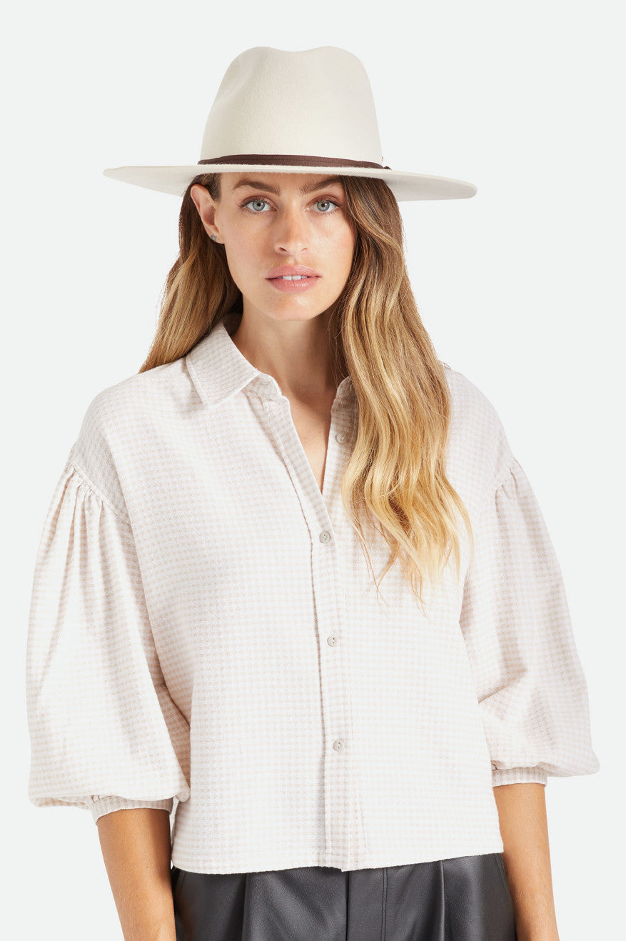 Chapeus Brixton Cohen Cowboy Feminino Branco | GETSQ-2760