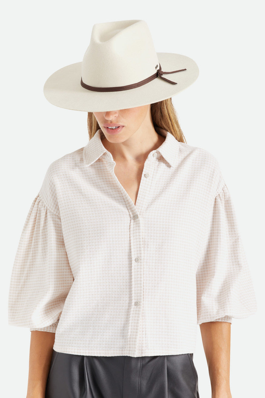 Chapeus Brixton Cohen Cowboy Feminino Branco | GETSQ-2760