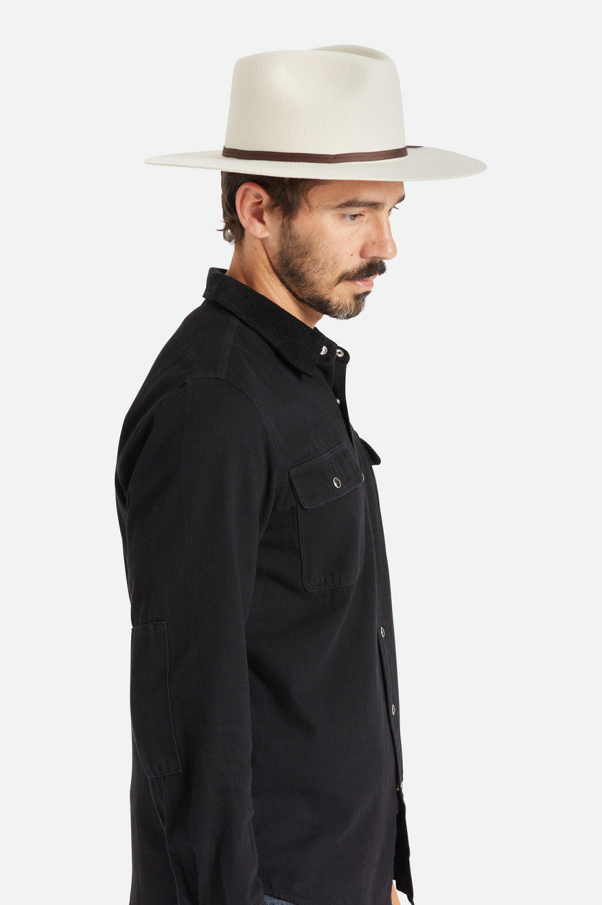 Chapeus Brixton Cohen Cowboy Feminino Branco | GETSQ-2760