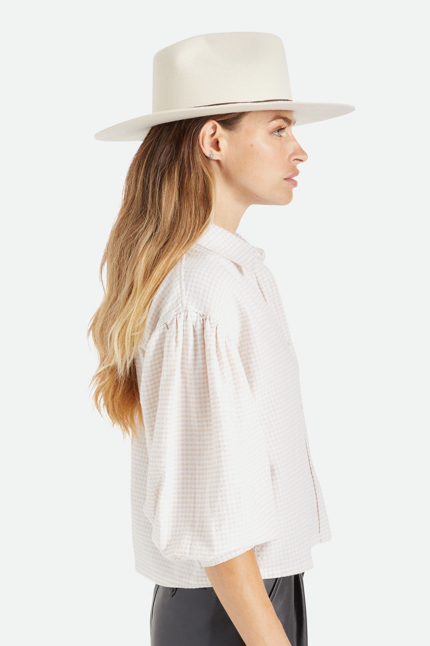 Chapeus Brixton Cohen Cowboy Feminino Branco | GETSQ-2760