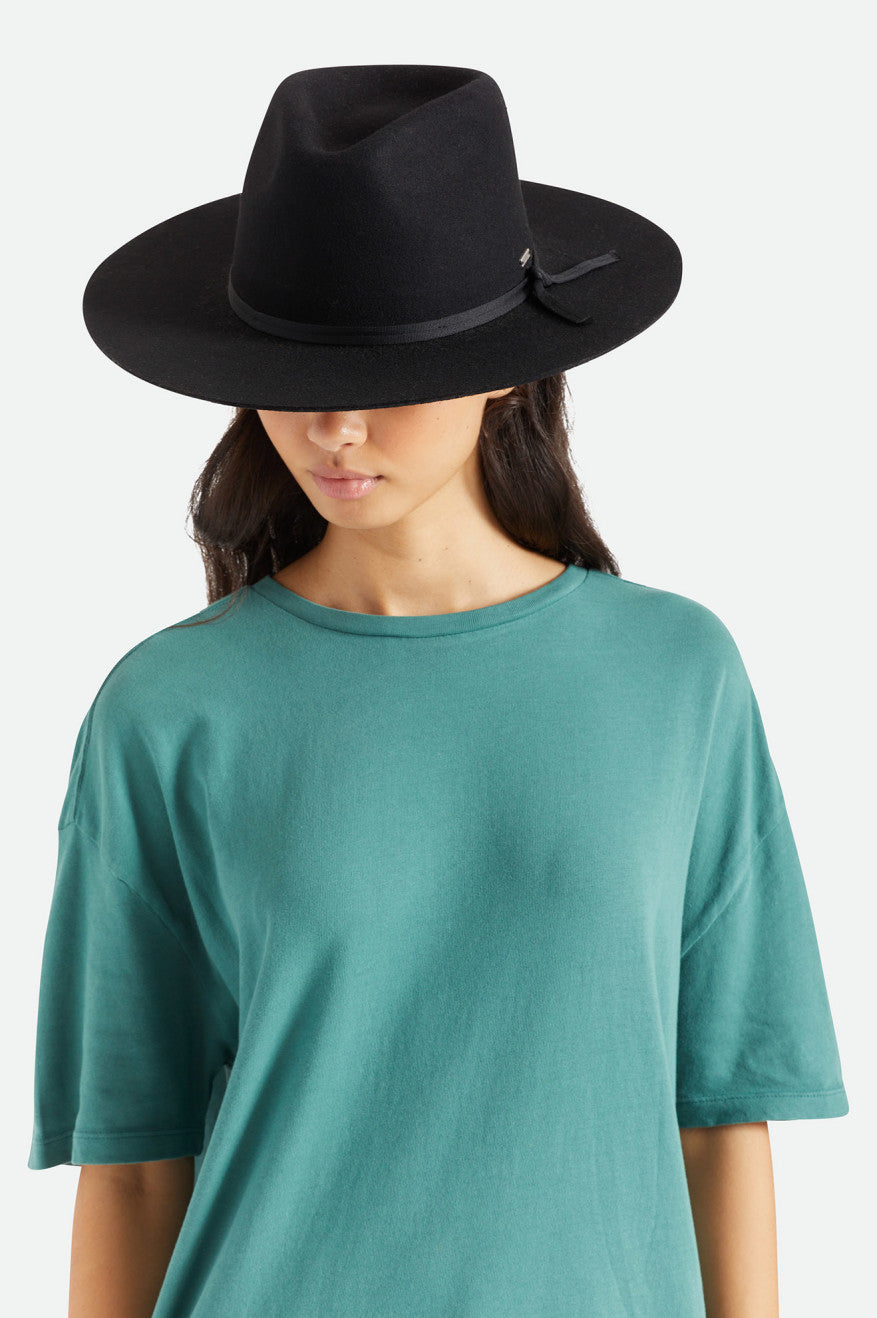 Chapeus Brixton Cohen Cowboy Hat Feminino Pretas | QCMAU-0748