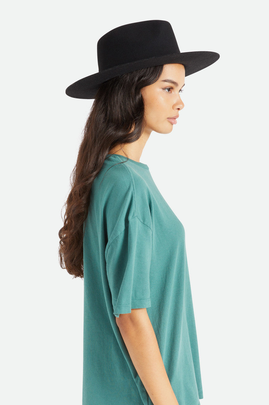 Chapeus Brixton Cohen Cowboy Hat Feminino Pretas | QCMAU-0748