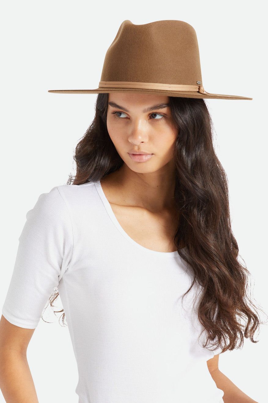 Chapeus Brixton Cohen Cowboy Masculino Bege | OQTUX-5317