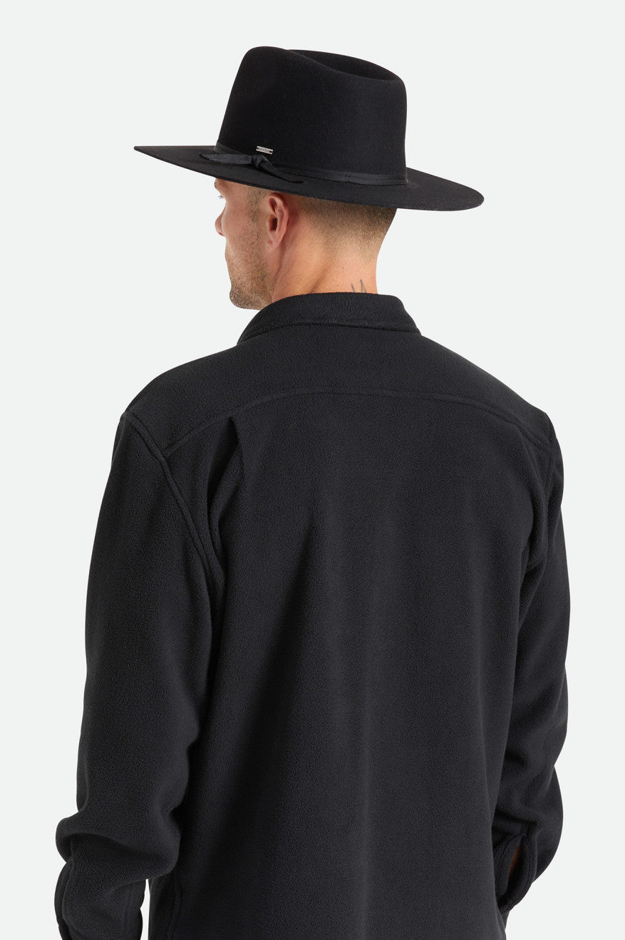 Chapeus Brixton Cohen Cowboy Masculino Pretas | MKLHV-3821