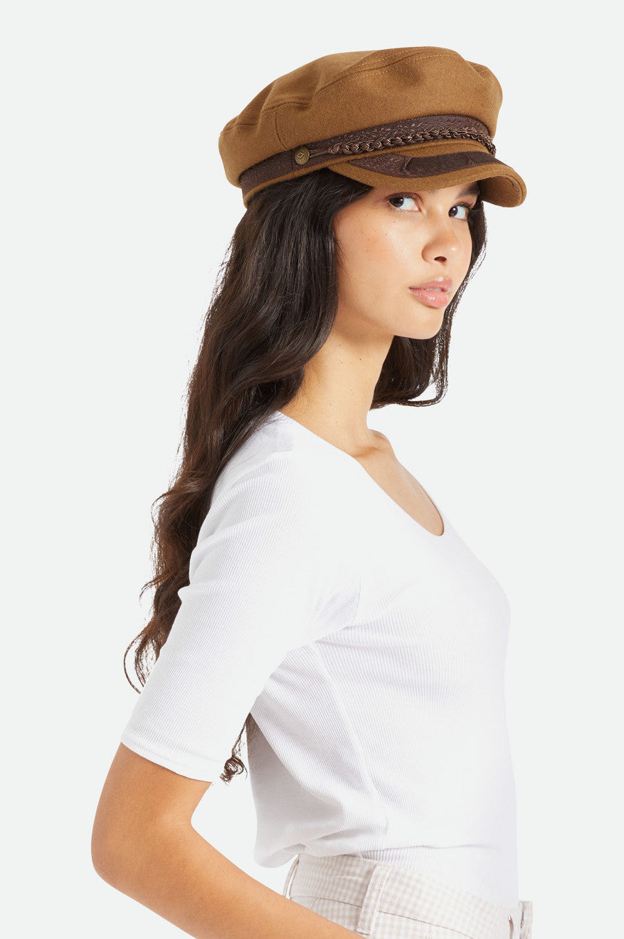 Chapeus Brixton Fiddler Reserve Feminino Marrom | RSZLD-9032