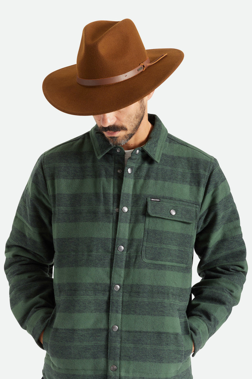 Chapeus Brixton Field Proper Masculino Cafes | HIOCK-9651