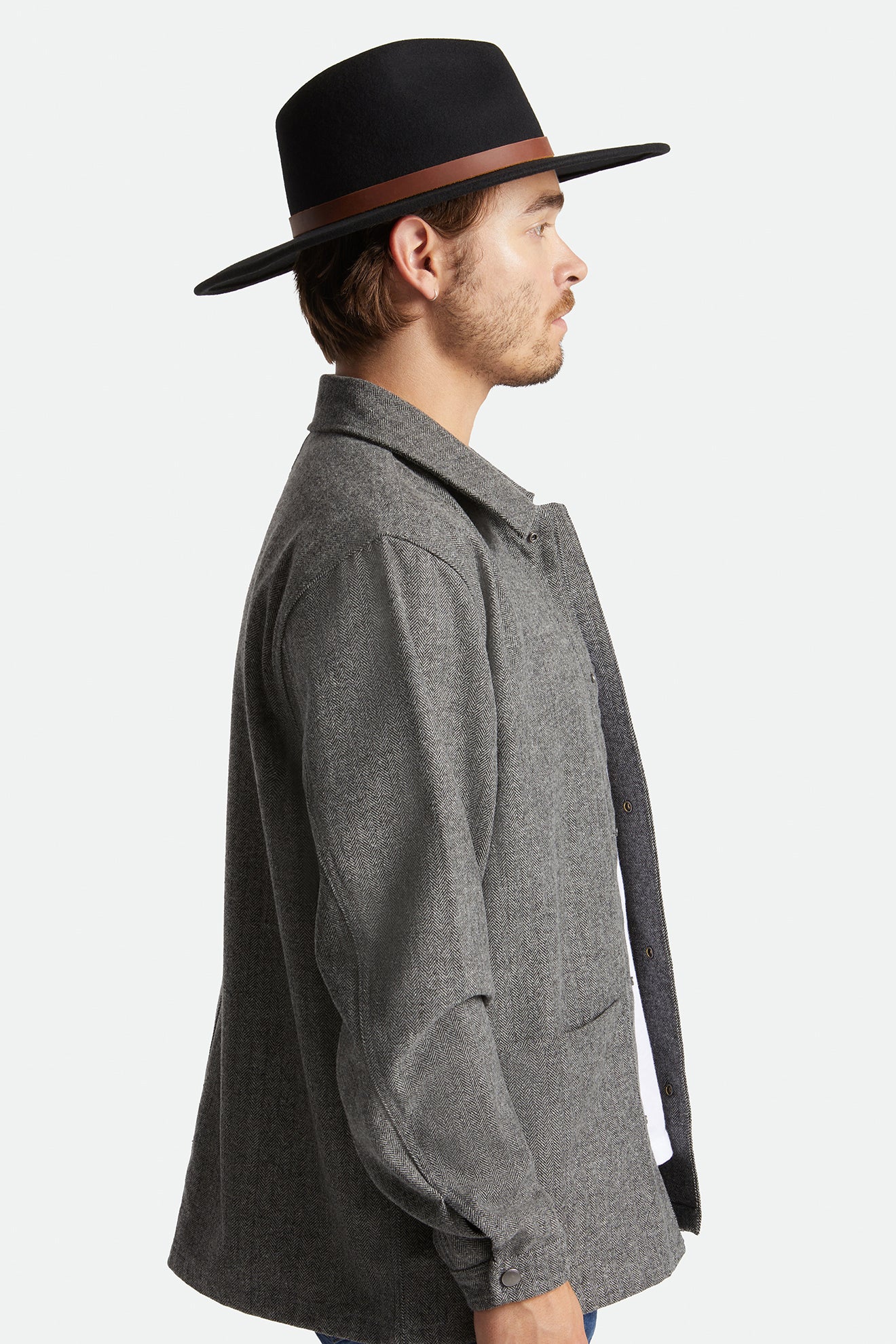 Chapeus Brixton Field Proper Masculino Pretas | QUJYL-7425