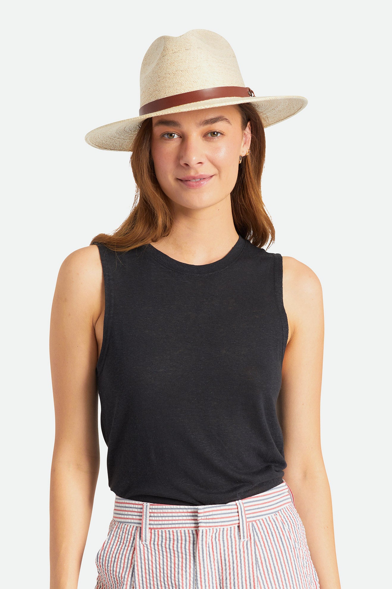 Chapeus Brixton Field Proper Straw Hat Feminino Bege | EBXDG-8619