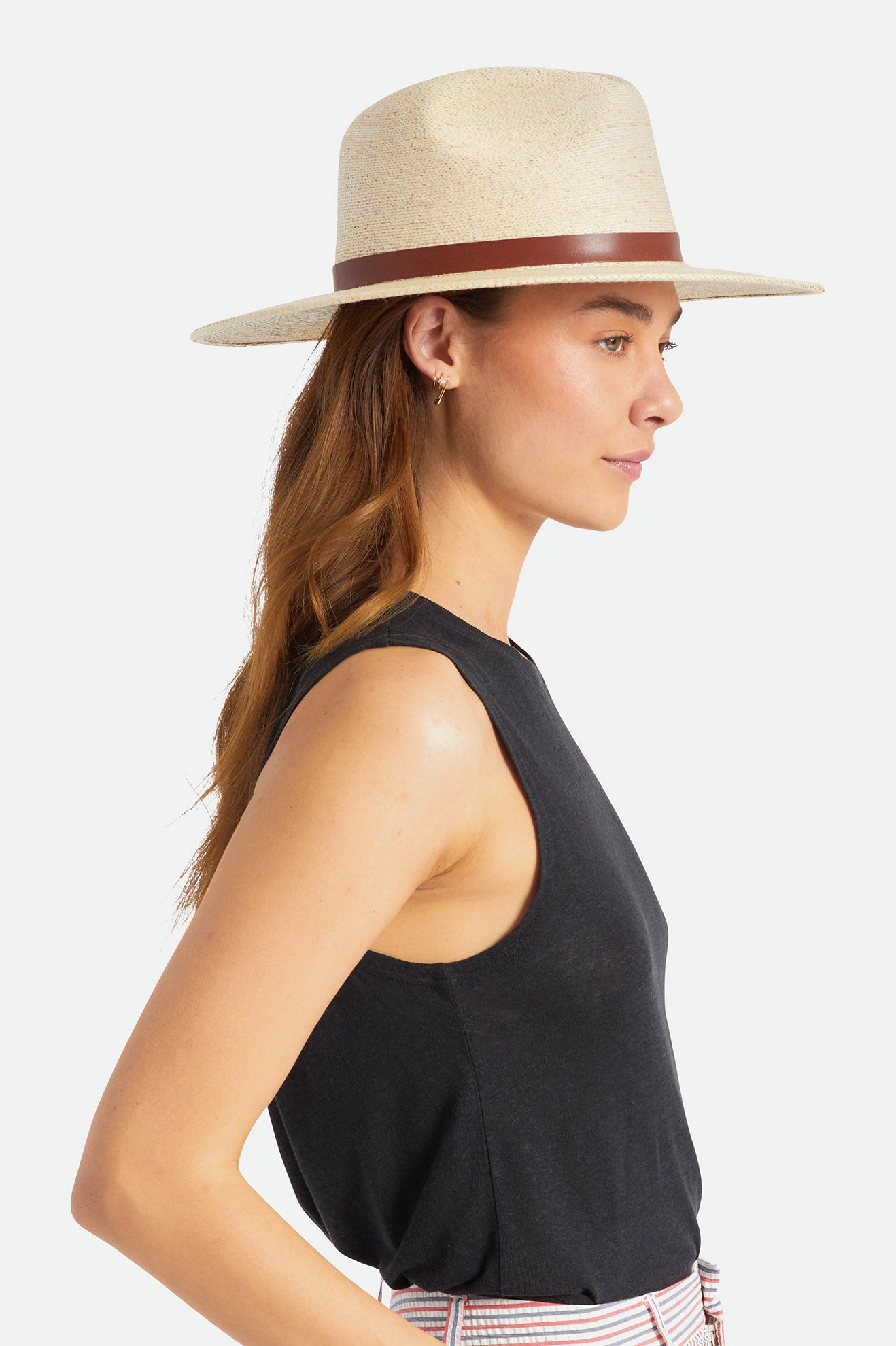 Chapeus Brixton Field Proper Straw Hat Feminino Bege | EBXDG-8619