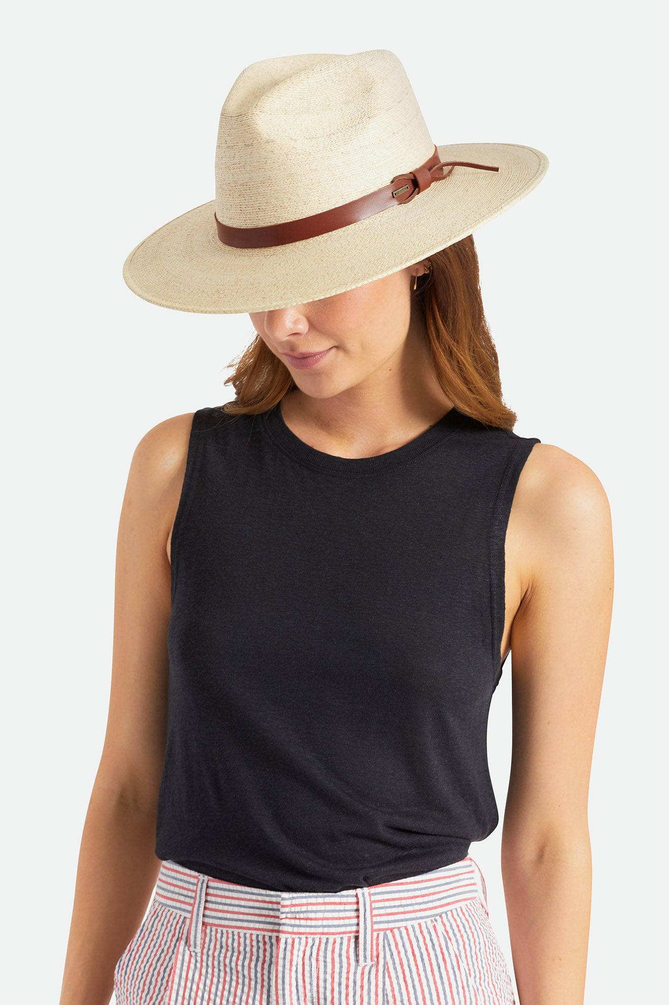 Chapeus Brixton Field Proper Straw Hat Feminino Bege | EBXDG-8619