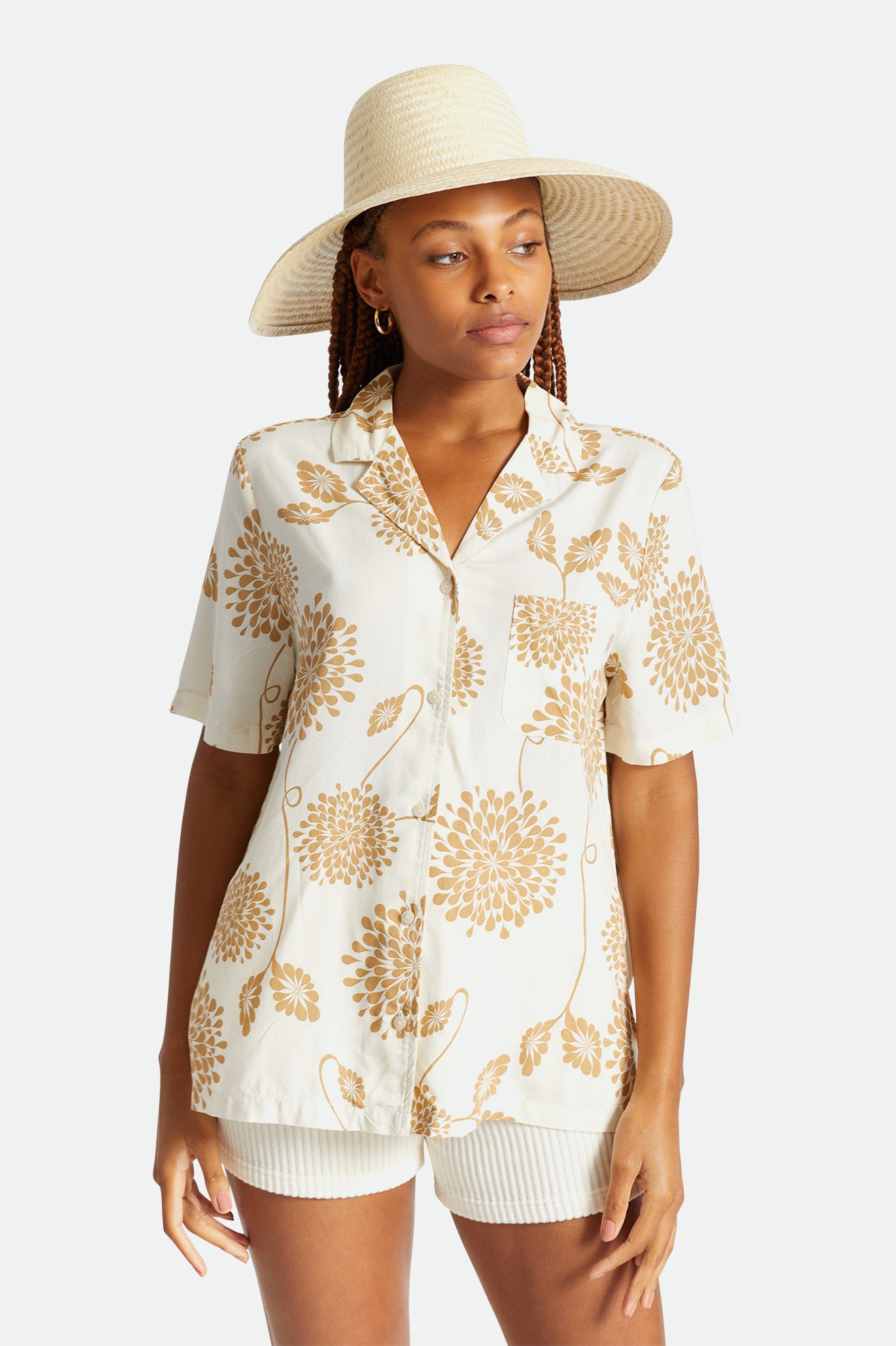 Chapeus Brixton Janae Sun Hat Feminino Bege | NQRZV-6712