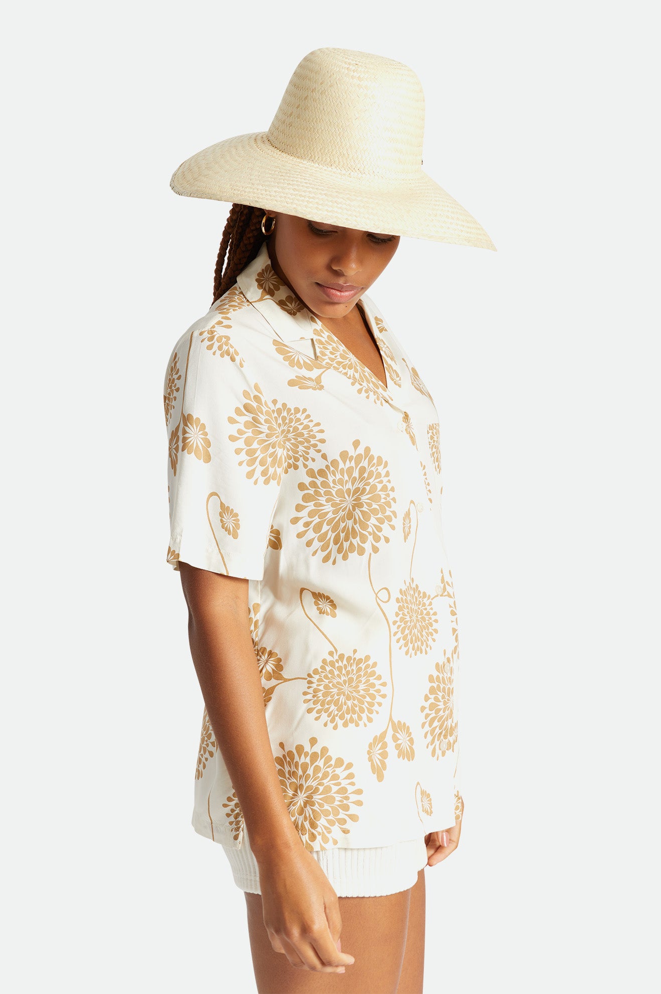 Chapeus Brixton Janae Sun Hat Feminino Bege | NQRZV-6712