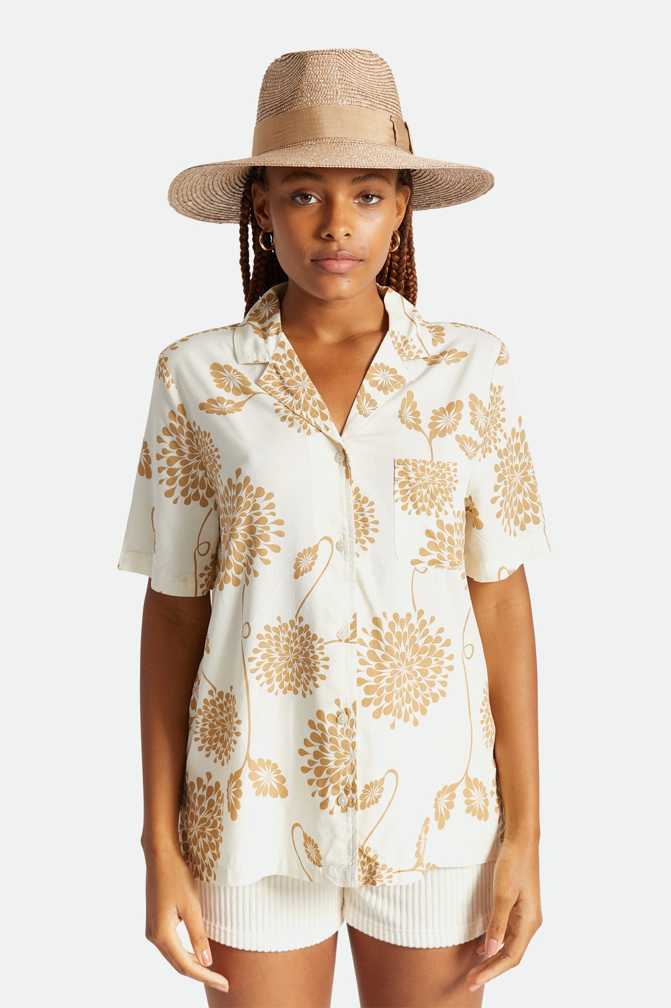 Chapeus Brixton Janae Sun Hat Feminino Bege | NQRZV-6712