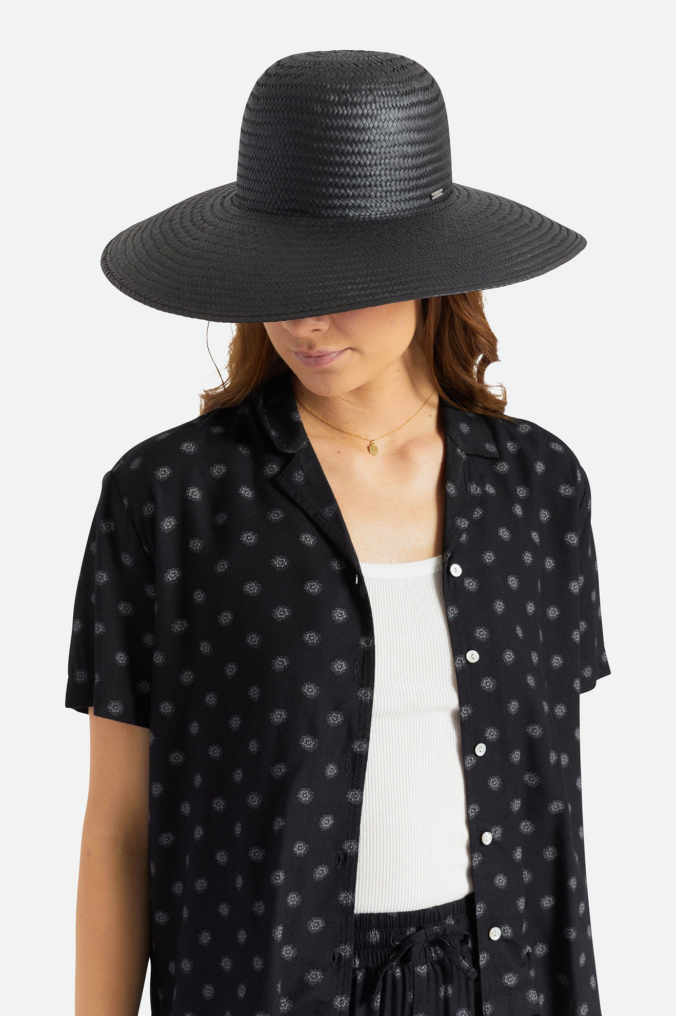 Chapeus Brixton Janae Sun Hat Feminino Pretas | EIURL-6587