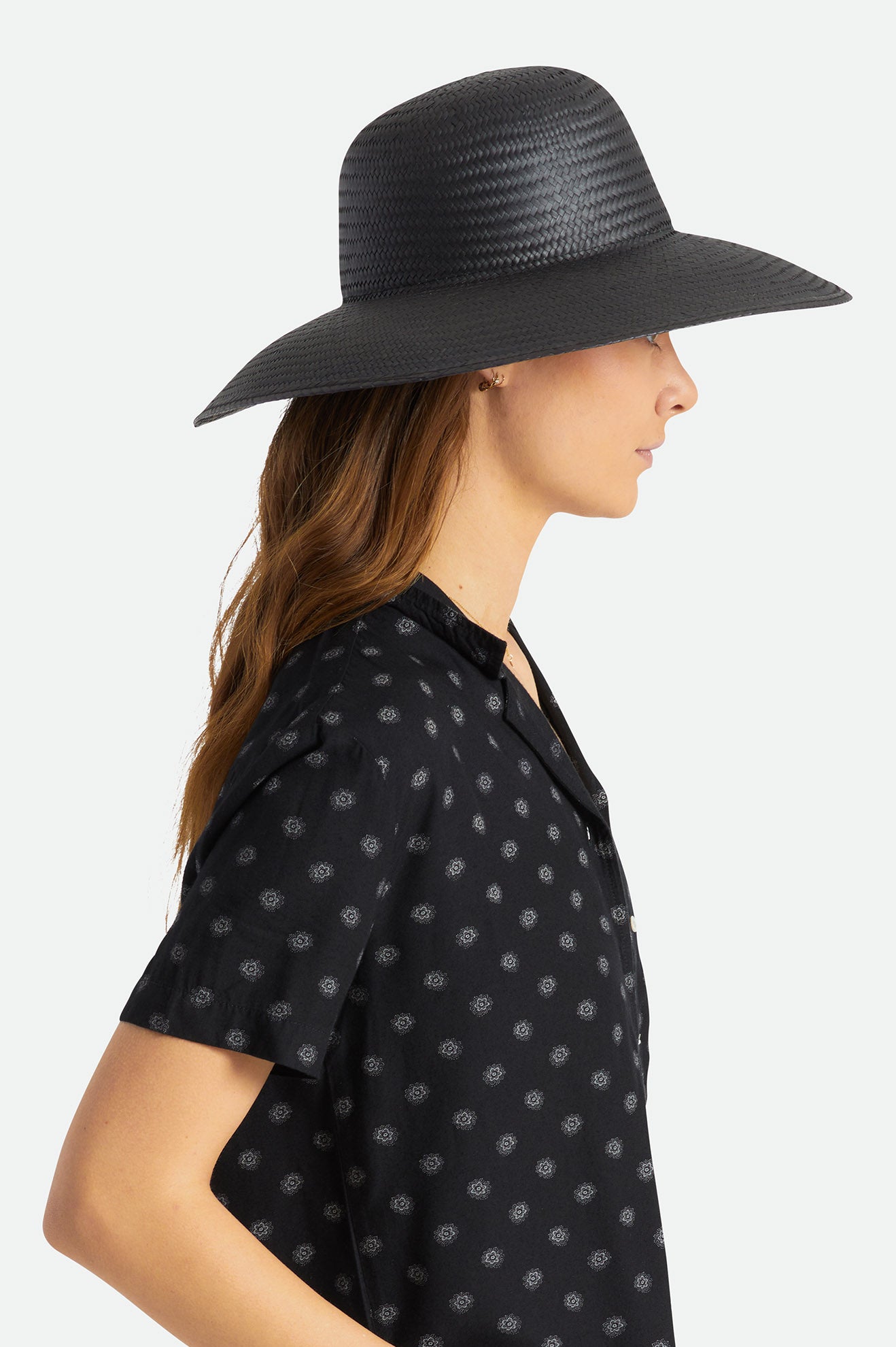 Chapeus Brixton Janae Sun Hat Feminino Pretas | EIURL-6587